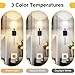 24.8 Inch Black Battery Operated Wall Sconces Set of 2, Rechargeable Wireless Wall Lights with Remote & White Fabric Shade, Indoor Not Hardwired Dimmable Wall Lamps for Bedroom, 2 Bulbs Included