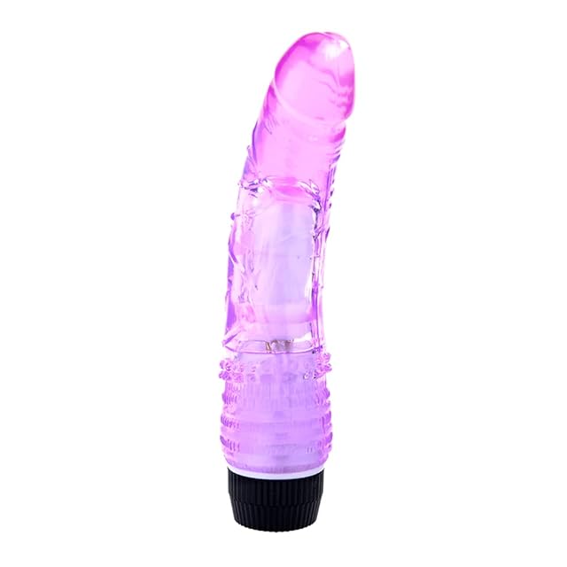 Vibrator Dildo Jelly Multi Speed Unisex Adult Sex Toy for Men Women Sexual Stimulation Pleasure Performance Purple