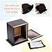 Pet Wood Memorial Urn for Ashes,Photo Frame Keepsake Box for Cats Dogs,Funerary Caskets Supplies Burly Wood Cremation Urns with Acrylic Glass Photo Protector for Pet Lovers