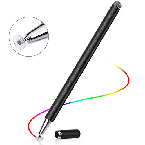 LIBERRWAY Stylus Pen Disc Stylus Fiber Stylus with Magnetically Attached Cap, Fits