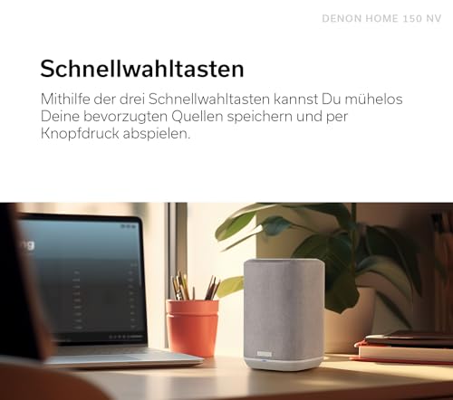 Rückansicht des Denon Home 150 NV Lautsprechers mit Ethernet-Port - Detailansicht von Denon Home 150 NV HEOS Lautsprecher...