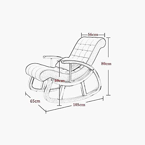Image of CRAFTCITY Sheesham Wood Elegant Rocking Chair with Pillow and Matching Foot Stool /Living Room Chair /Rose Wood Rocking Chair /Single Seater Sofa with Footrest,Pre-Assembled (Blue 1)