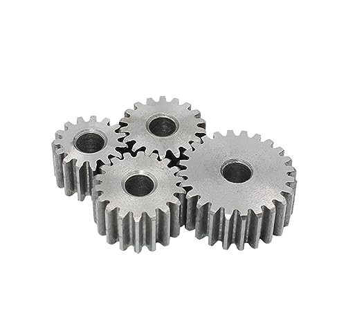 Bevel Gear Pinion Hardware Mechanical 1pcs Spur Gear 1M-12T/13T/14T/15T/16T/17T/18T/19T/20T Carbon Steel Cylindrical Gear Transmission Accessories(1M15T - Bore 6 mm)