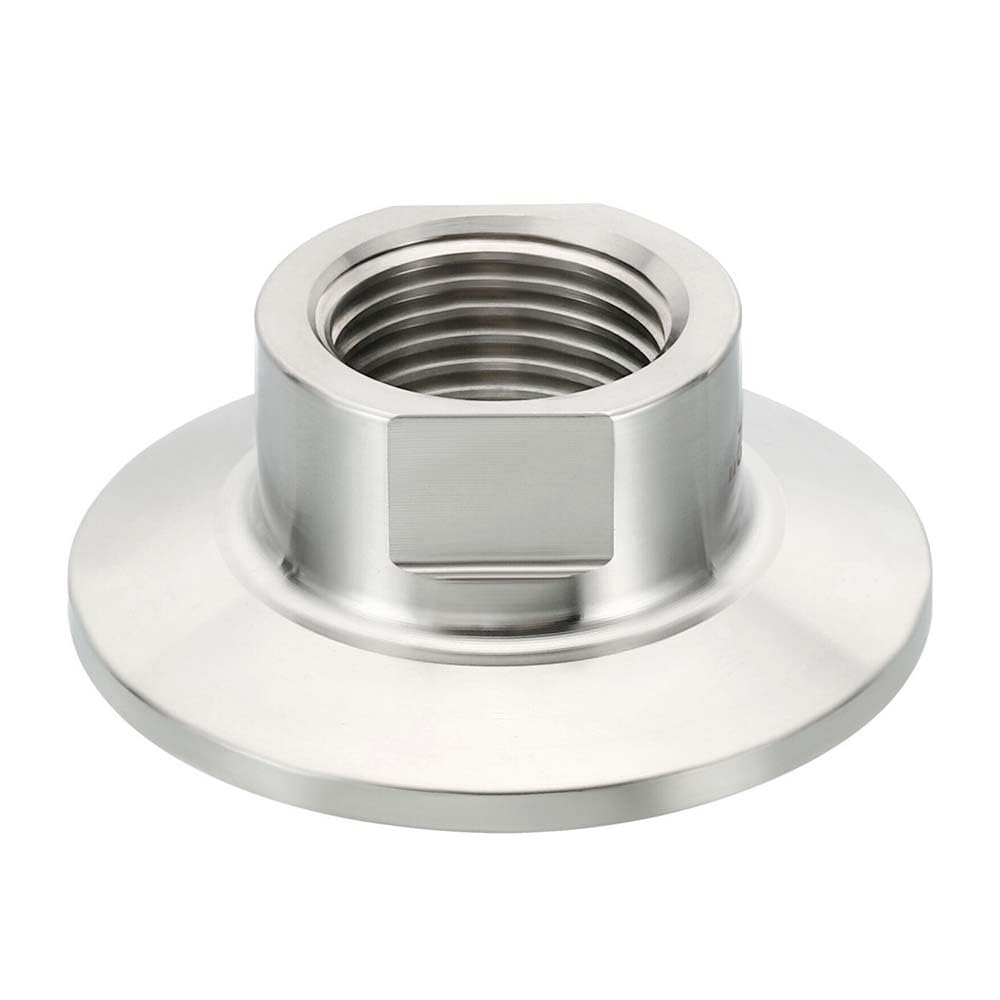 Adaptador hembra NPT accesorio de triple abrazadera sanitaria SS304 para tubería de 1 pulgada