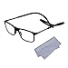 Lunettes de Lecture Magnetiques pour Homme Femme +2.00(55-59 ans) Aimantées Lunettes pour Lire Pliables Régables Monture, Noir