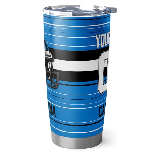 Image of Carolina Tumbler 20oz Travel Mug Gifts Custom Name Number