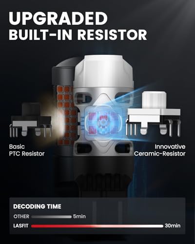 LASFIT T3 7507 LED Bulb Amber PY21W BAU15S Canbus Ready Turn Signal Lights Built In Resistor 2641A 12496 For 2012-2021 VW Tiguan Front, And 2018-2022 Honda Accord Rear, Automotive Plug and Play(2pcs) - Image 4
