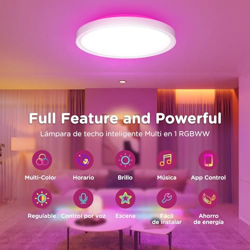 Opiniones y reviews de Iluminación de Techo LED inteligente - los más vendidos. 9 Imagen adicional