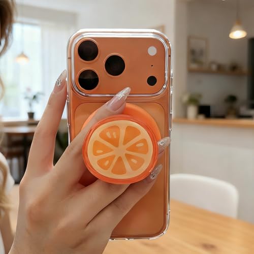 Orange Phone Grip for MagSafe Collapsible Magnetic Stand Holder for iPhone by Generic - Used condition - Image 4