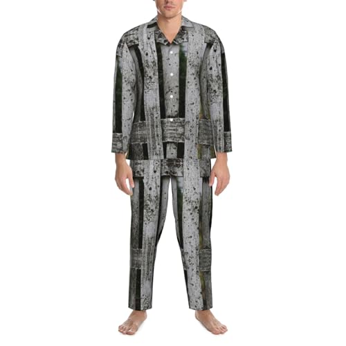 Pyjama homme ensemble de pyjama pour homme noir XXL doux pour peau sensible et sommeil léger