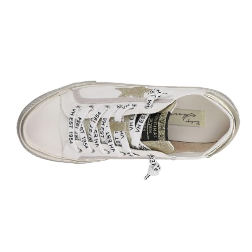 VINTAGE HAVANA Womens Alive Metallic Lace Up Sneakers Shoes Casual - Black4