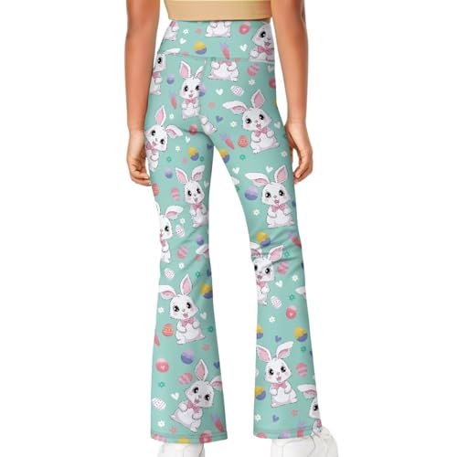 High Waist Leggings for Teen Girls, Athletic Bell Bottoms Yoga Pants for Workout, Running, Dance4