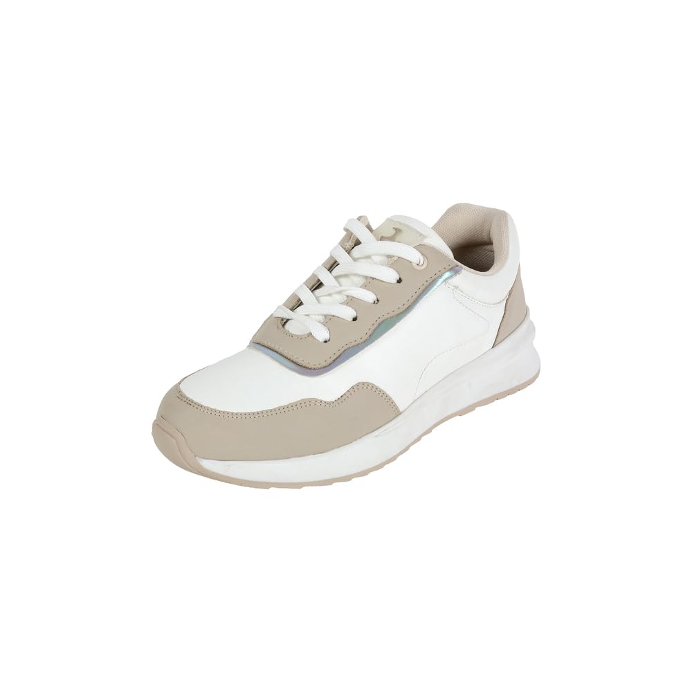 Women Casual Faux Leather Lace-Up Sneaker Shoes-image-9
