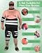 Viowey Castor Oil Pack Wrap for Stomach,11 PCS Black Castor Oil Patches for Feet Knees Legs Neck Eye for Men Plus Size, Reusable, Flannel Cotton, Machine Washable (11PCS)