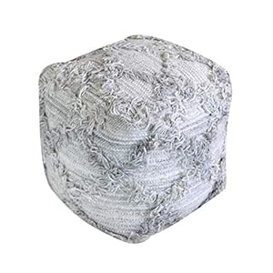 Christopher Knight Home Jucar Fabric Pouf, Grey