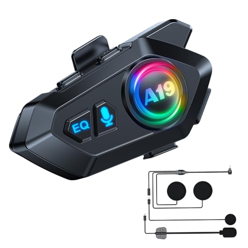 ���[�^�[�T�C�N���w�����b�g�p Bluetooth �w�b�h�Z�b�g ���[�^�[�T�C�N���w�����b�g�X�s�[�J�[ �������� ���y����@�\�t���C���z�� 120 ���ԍĐ����� �V�X�e�� 1000mAh �o�b�e���[ IP7 �h�����\ (A19)