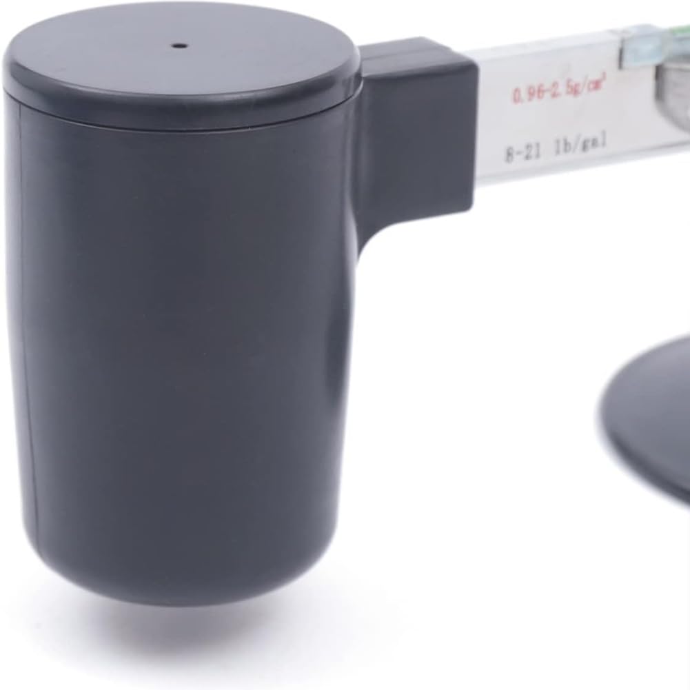 Medidor de densidad de líquido hidrómetro de lodo, rango de 0,96-2,5 g/cm³, precisión de 0,01 g/cm³, instrumento de laboratorio para medición de densidad de fluidos