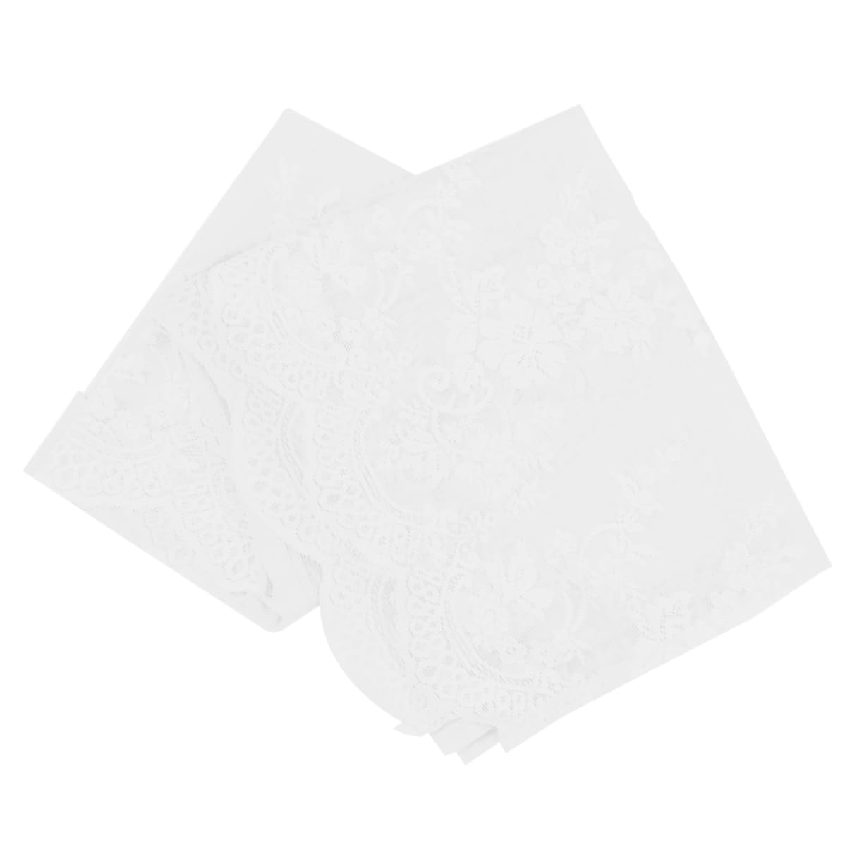 Cortina de encaje corta de poliéster para ventana de dormitorio, 137 x 61 cm
