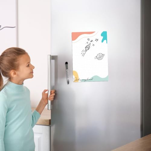 Image of Dia&Tia-Premium Fridge Magnets-Made in India for Office, Kitchen, refrigirators, Magnetic Boards-Motivational Quotes, Culture, Gamers, Cute Cartoons (Erasable Planner A4 Size)