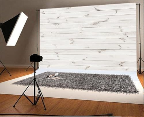 Fondo Fotográfico Blanco 6x4ft Madera Rustic miniatura 4