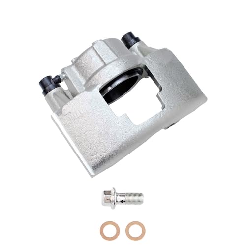 Image of Detroit Axle - Front Left Brake Caliper for GMC Chevy K1500 K2500 C2500 K3500 C1500 Suburban Savana Express Tahoe Yukon Ram 2500 3500 Driver Side Disc Brake Caliper Replacement