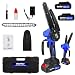 Mini Chainsaw 6 Inch Cordless 21V Battery Powered Chain Saw with 2 Batteries and Charger,Safety Lock, Oiler, Powerful Lightweight Handheld Small Garden Chain Saw for Wood Cutting Tree Branch Trimming