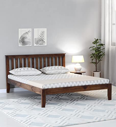 Image of Solid Sheesham Wood King Size Bed 4 (Provincial Teak Finish)