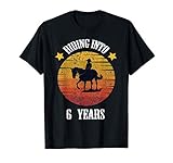 Photo Gallery riding into 6 years horse funny kids birthday 6 years old maglietta Photo Gallery riding into 6 years horse funny kids birthday 6 years old maglietta
