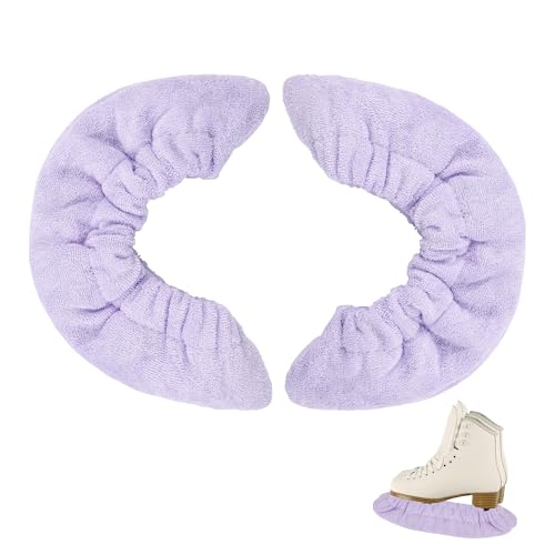 Coolrunner Ice Skate Blade Covers Sports Blade Cover Skate Blade Protector for Hockey Skates Figure Skates and Ice Skates (Purple L)