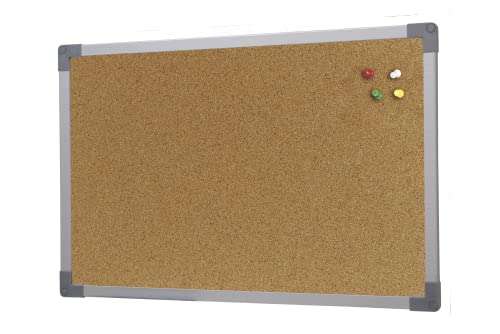 Quadro Cortiça MDF Soft Aluminio 90x50cm STALO 4050