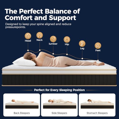 Myohzor Queen Mattress 12 Inch, Pressure Relief and Motion Isolation by Myohzor - Used condition - Image 6
