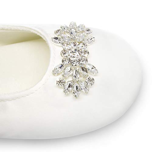 Women's Bridal Satin Slippers Comfortable Dancing Shoes for Bride2