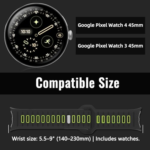 Correa de silicona para Google Pixel Watch 45mm miniatura 4