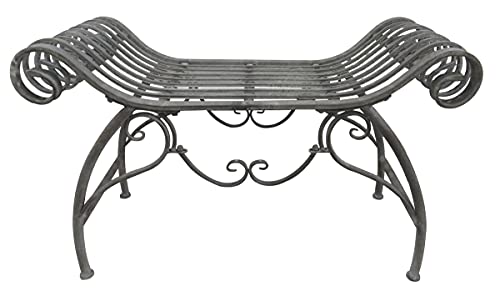 LINDER EXCLUSIV Eisenbank Bank Gartenbank Sitzbank Eisen Gartenmöbel antik grau LINDER EXCLUSIV Eisenbank Bank Gartenbank Sitzbank Eisen Gartenmöbel antik grau