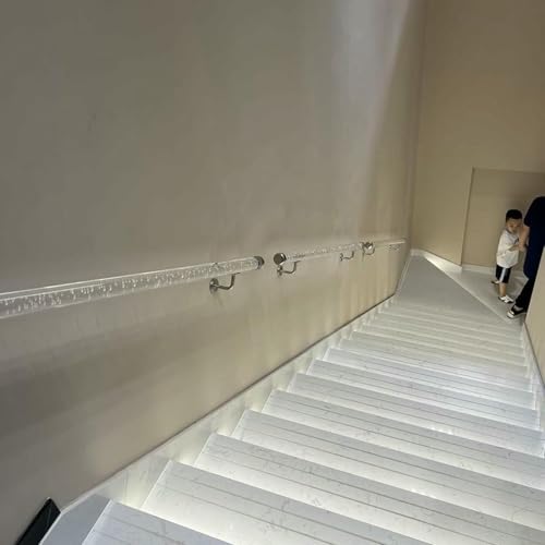 Main courante en acrylique transparent escalier support mural avec embouts