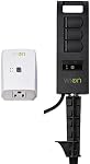 WiOn 50063 Smart Plug-in intérieur et extérieur Wi-Fi et le panier de triage, 1 Débarquement et 3 Sorties terrestres