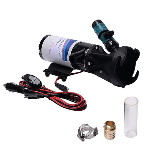 Image of RANSOTO RV Macerator Pump 12V 12GMP Self-Priming RV Waste Pump Quick Release Sewage Pump for Marine, Campers, Kitchen, Bathroom, RV
