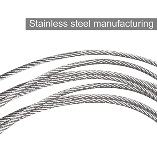 Image of Stainless Steel 304 6x19 Wire Rope Cable, 2 to 8 mm (2mm 100 miter)