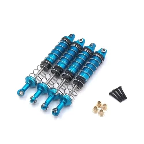 Amortisseur RC MN 999 pièce détachée hydraulique métal bleu 1/10