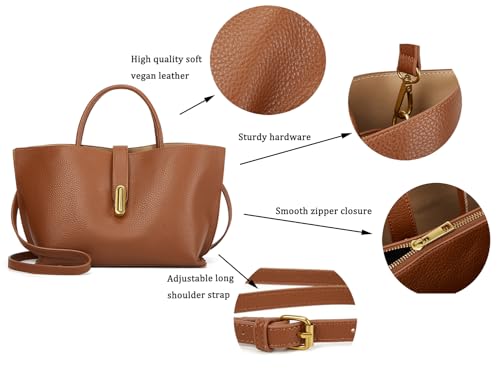 Bolso Tote de cuero vegano para mujer estilo Y2K vintage miniatura 3