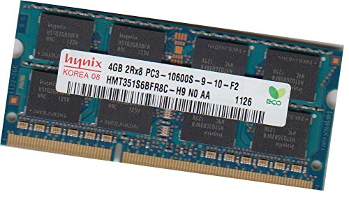 Preisvergleich Produktbild Hynix 4Gb SoDimm 1333Mhz Ram Speicher HMT351S6BFR8C Pc-10600s DDR3 204PIN