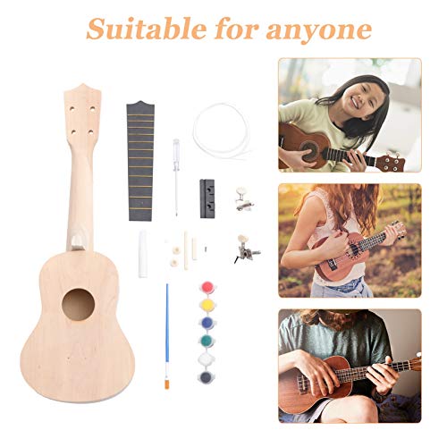 ODEROL LIANXIAO – 1 Ensemble de DIY Kit Ukulélé Kit en Bois Ukulele Peinture 4 String Ukulele Kit DIY Instruments de Musique Hawaii Guitare for Les Parents Campagne Enfant Campagne Enfants - Les Beatles, Paul McCartney, John Lennon, RIngo Starr, George Harrison ODEROL LIANXIAO - 1 Ensemble de DIY Kit Ukulélé Kit en Bois Ukulele Peinture 4 String Ukulele Kit DIY Instruments de Musique Hawaii Guitare for Les Parents Campagne Enfant Campagne Enfants – Image 4