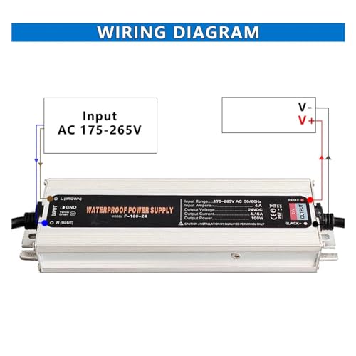 Transformateur IP67 étanche 12V pour ruban LED extérieur 200W - 4