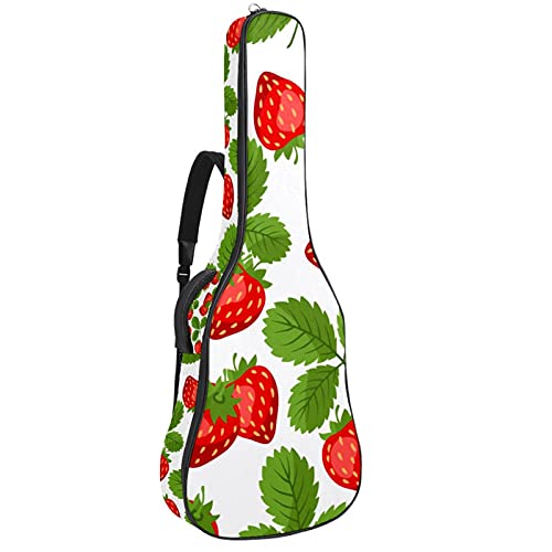 Sac à dos pour guitare électrique 106 cm aux motifs de fruits tropicaux et fraise