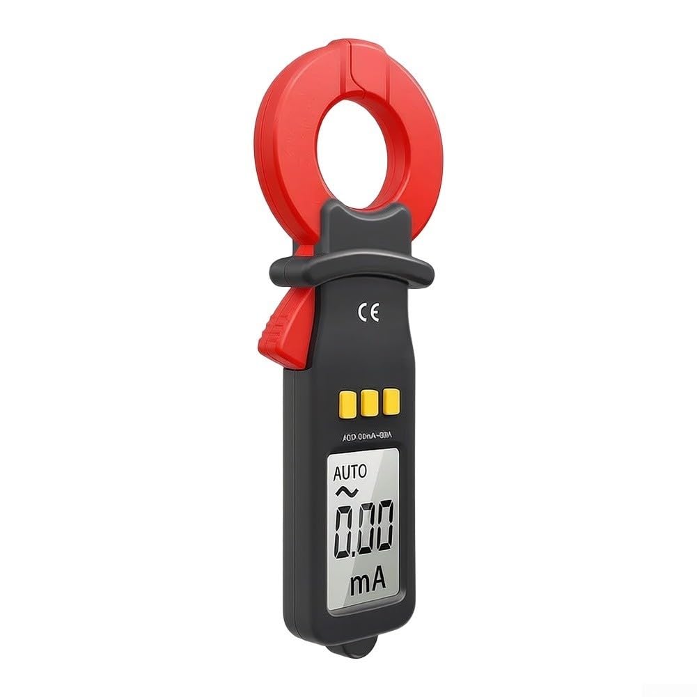 Medidor de abrazadera digital 60A probador de corriente CA Multímetro TRMS de rango automático para detección de fugas con mandíbula de 30 mm