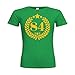 Produktbild MDMA Frauen T-Shirt Classic 84. Geburtstag Kranz N14-mdma-ftc00260-292 Textil kellygreen / Motiv gelb / Gr. L