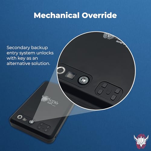 Viking Biometric Fingerprint Lock Biometric Fingerprint Gun Safe 360 Degree Fingerprint Detection LCD Feedback Screen Weather & Dust Resistant IP65, Portable Design - image 5