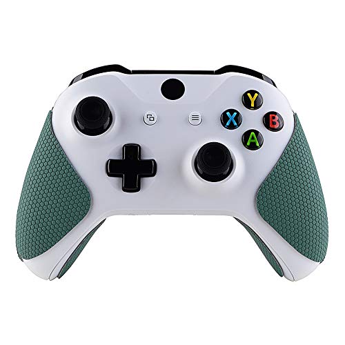 eXtremeRate Pegatina de Agarre para Xbox One Accesorios - Adhesivo de Silicona Antideslizante con Textura de Goma, Protectora Piel para Xbox One S/X Mando (Verde)