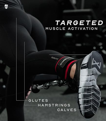 Image of Gymreapers Ankle Straps For Cable Machine Kickbacks, Glute Workouts, Lower Body Exercises - Adjustable Leg Straps with Neoprene Padding