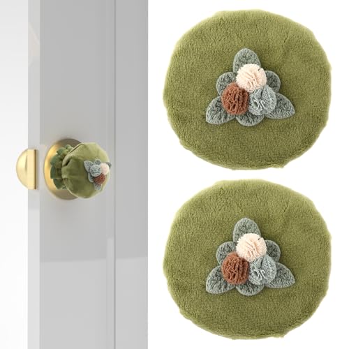 TIESOME 2 PCS Door Knob Covers for Round Door...